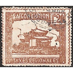Saigon Cholon Taxes régionales 1 $ 20 brun
