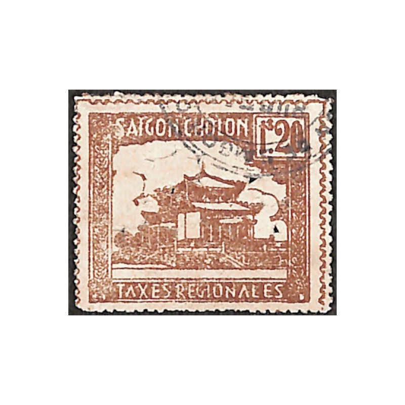 Saigon Cholon Taxes régionales 1 $ 20 brun