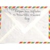 1971 timbre taxe 0,40 fleurs sur enveloppe avion de la République Togolaise
