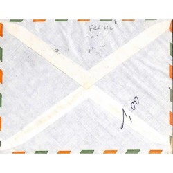 1970 timbres taxe 0,40 fleurs sur  enveloppe avion de la République du Niger