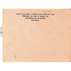 1974 timbres taxe 0,40 fleurs sur  enveloppe avion de la République du Niger