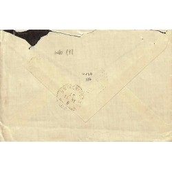 1931 Lettre à 5 cents avec 127, 147 (surcharge 4 cts sur 50 c)