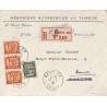 1938 Lettre 21 cents recommandée locale HANOI R.P. TONKIN