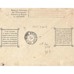 1927 Entier Enveloppe 50 c TANANARIVE R.P. MADAGASCAR