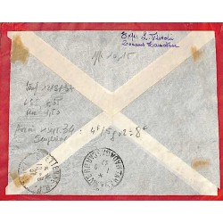 1937 Entier Enveloppe à 10 f 15 de TAMATAVE MADAGASCAR