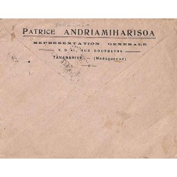 1949 Airmail cover to London British tax 8 d on arrival