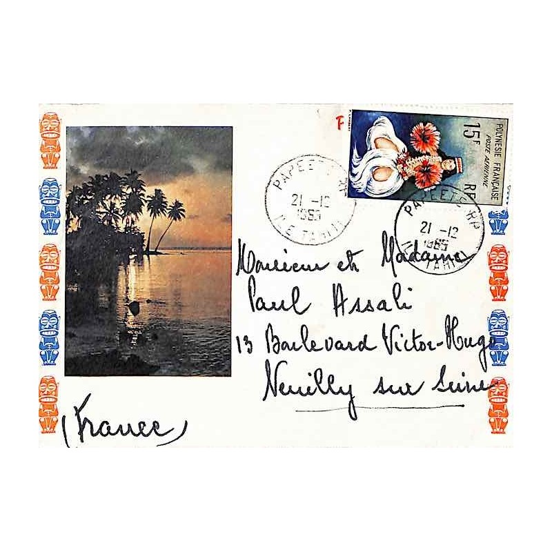 PAPEETE RP ILE TAHITI 1965