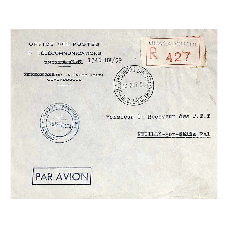 OUAGADOUGOU  DIRECTION * HAUTE-VOLTA *