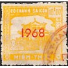 Saigon regional revenue stamp 10 $ pale orange overprint 1968