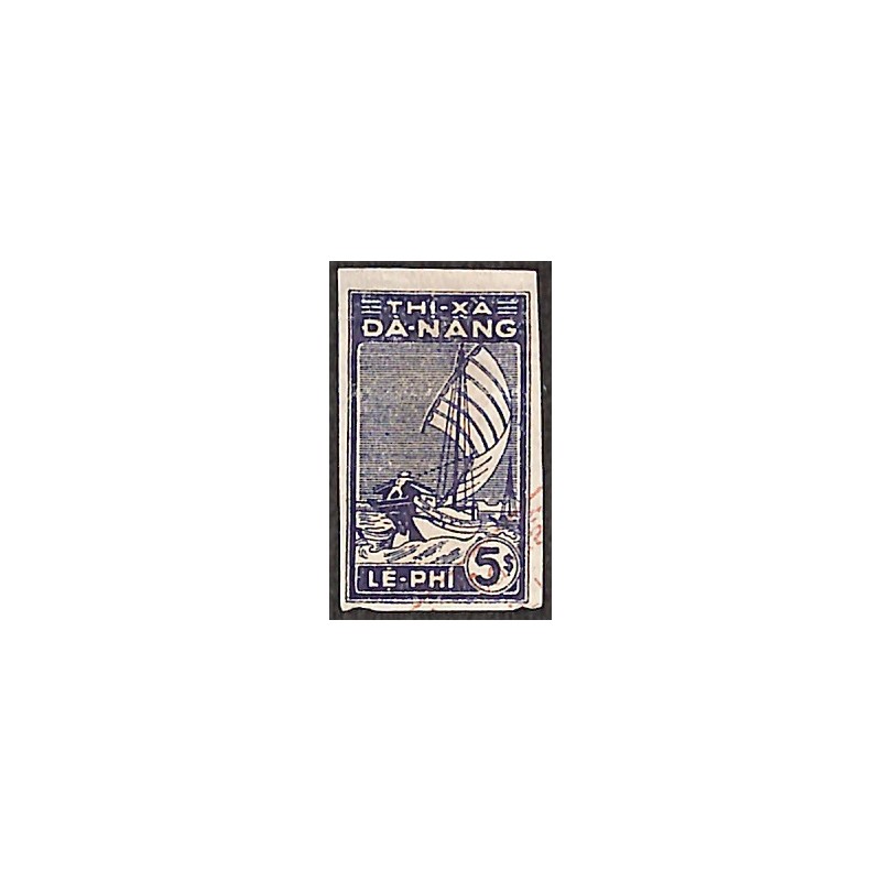 Da-Nang local revenue stamp 5 $ blue