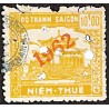 Saigon local revenue stamp 10 $ yellow overprint 1962