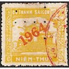 Saigon regional revenue stamp 10 $ yellow overprint 1964