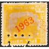 Saigon 1963 surcharge diagonale timbre fiscal régional 10 $ jaune