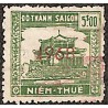 Saigon 1968 surcharge horizontale timbre fiscal 5 $ vert