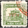 Saigon 1974 surcharge horizontale timbre fiscal 5 $ vert