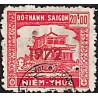 Saigon 1972 surcharge horizontale timbre fiscal local 20 $