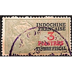 Indochine timbre fiscal général 3 piastres