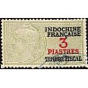 Indochine Timbre fiscal unique, 3 piastres, émission 1947