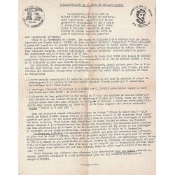 CINQUANTENAIRE ROLLAND GARROS 1964 Bon de commande APOI