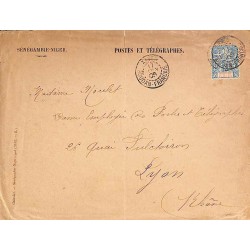 1905 Enveloppe de service des postes KAYES  SOUDAN-FRANCAIS