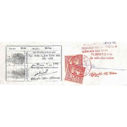 Hô Chi Minh city Viet Nam timbre fiscal local 200 D lilas (x 2)