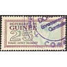 Timbre fiscal République de Guinée fond avec colombe 25 F