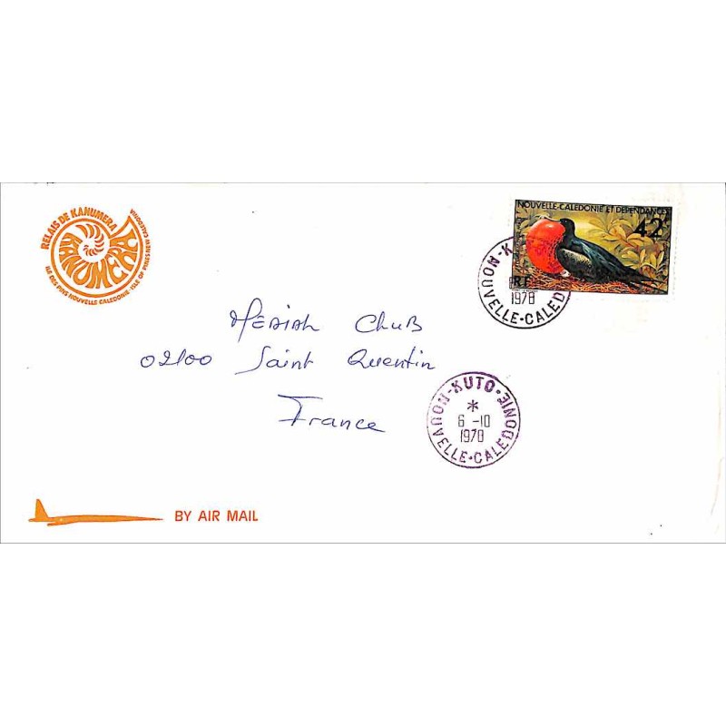 Lettre KUTO NOUVELLE-CALEDONIE 1978