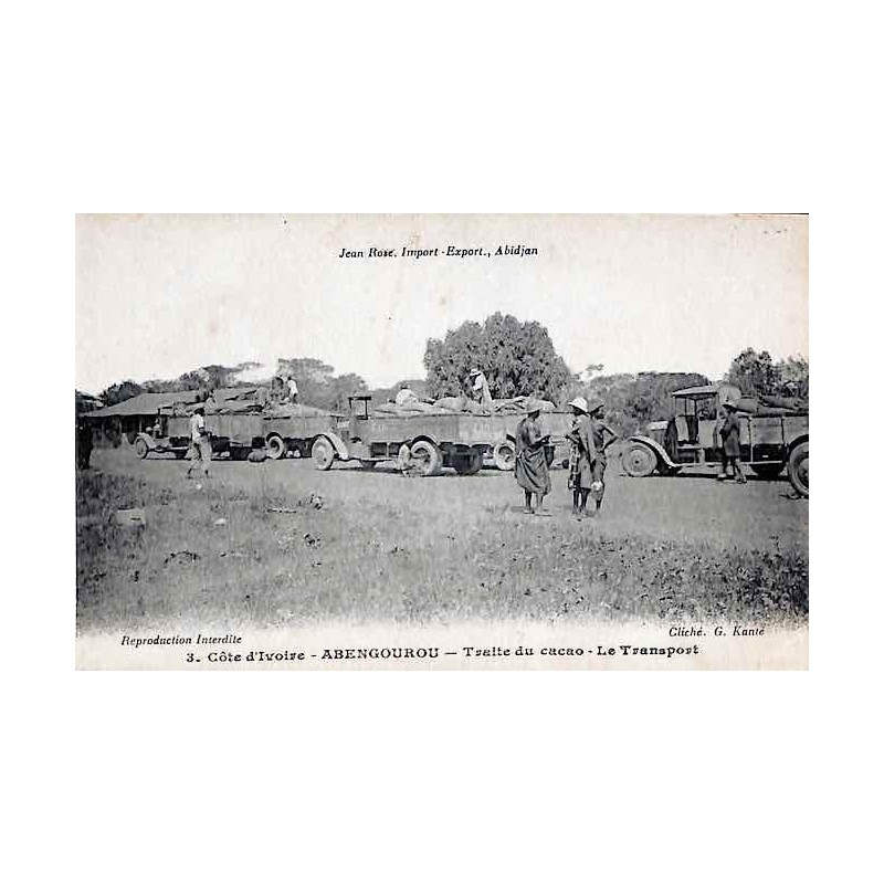 Côte d'Ivoire - ABENGOUROU - Traite du cacao - Le transport