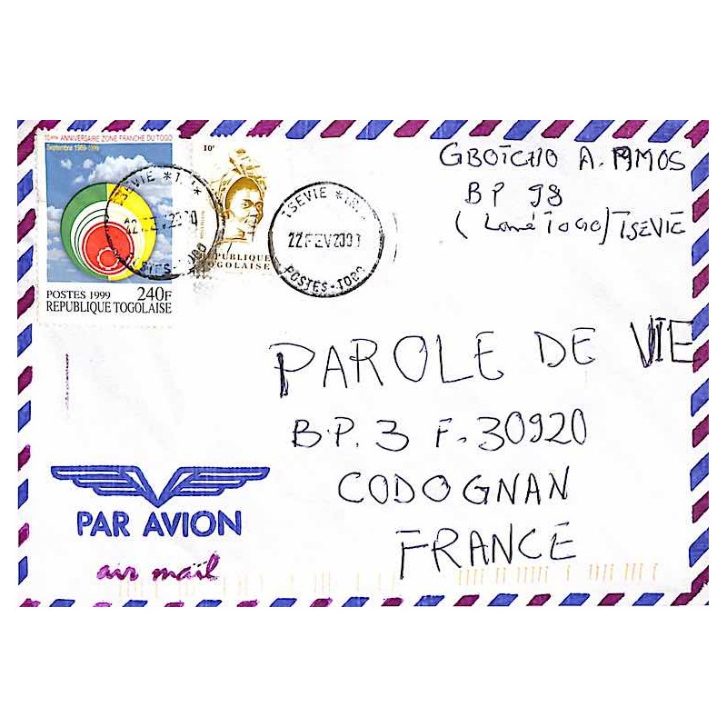 TSEVIE * TRI * POSTES-TOGO  2001